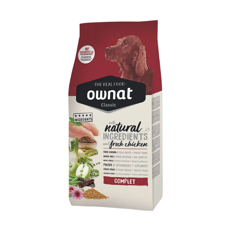 Alimento Ownat Classic Para Perros Complet 12kg