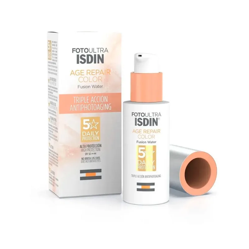 Fotoprotector Isdin Age Repair Color Textura Fusion Water