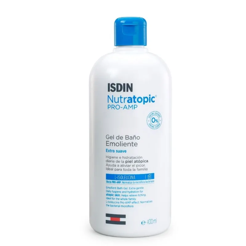 Gel Isdin Emoliente Nutratopic Pro-AMP x 400 ml