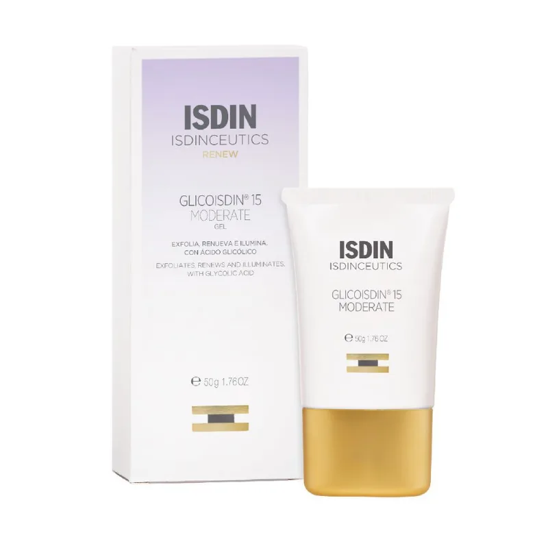 Gel Peeling Exfoliante con Ácido Glicólico Glicoisdin 15% Moderate - Isdinceutics 50 gr