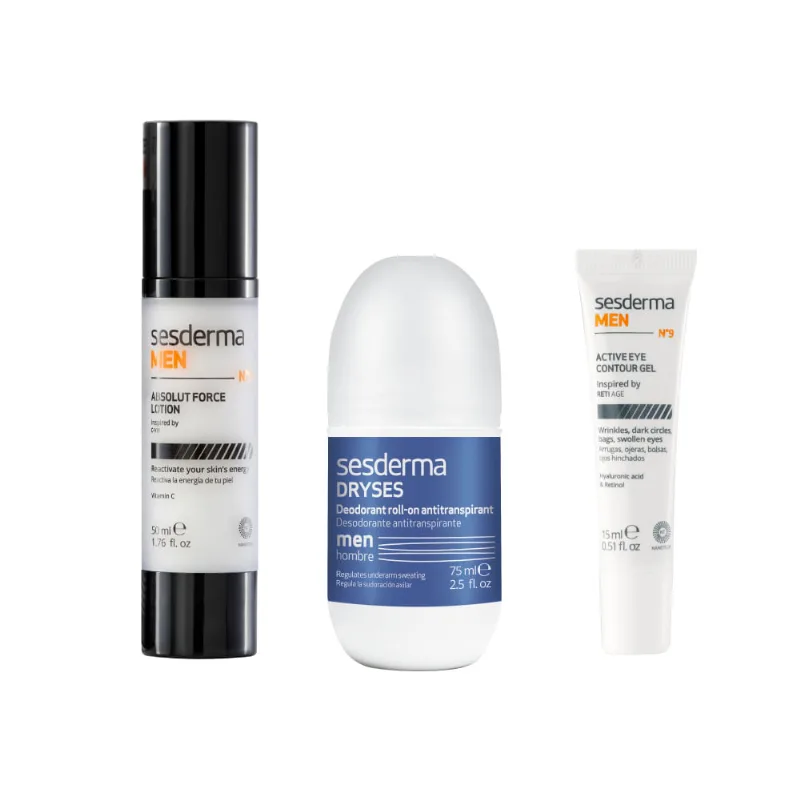 Kit Men Skincare: Men Lotion + Men Contorno Ojos + Dryses Hombre - Sesderma Kit