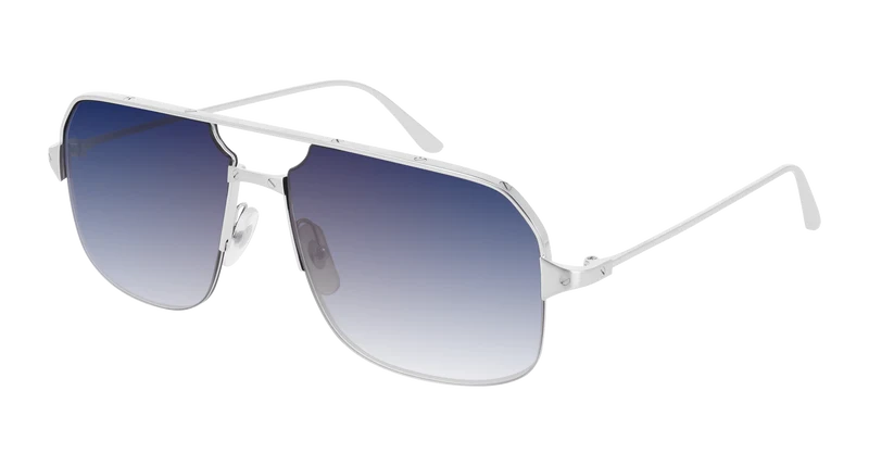 Cartier CT0230S 59mm / SILVER / RED