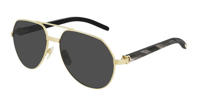 Cartier CT0272S 60mm / GOLD / BLACK / GREY
