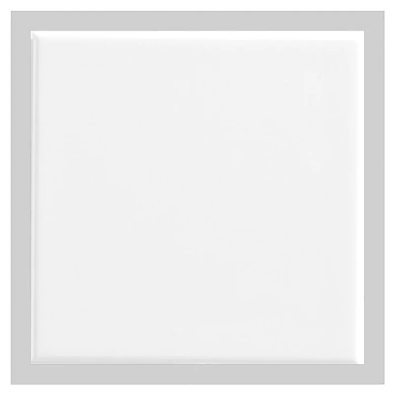 Mono Serra Ceramic Bathroom Wall Tiles in White with Bevelled Edges - Indoor Use - 6-in W x 6-in L