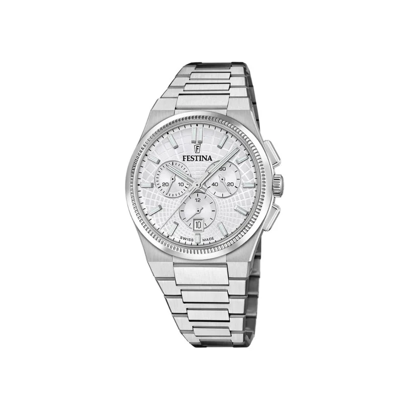 Festina - Rivé m. sølv urskive, 42,5 mm - 20059/1