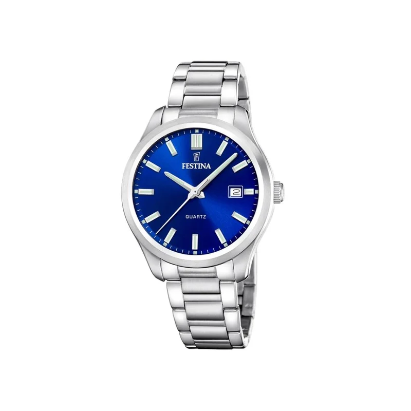 Festina - Acero m. blå urskive, 42 mm - 20736/3