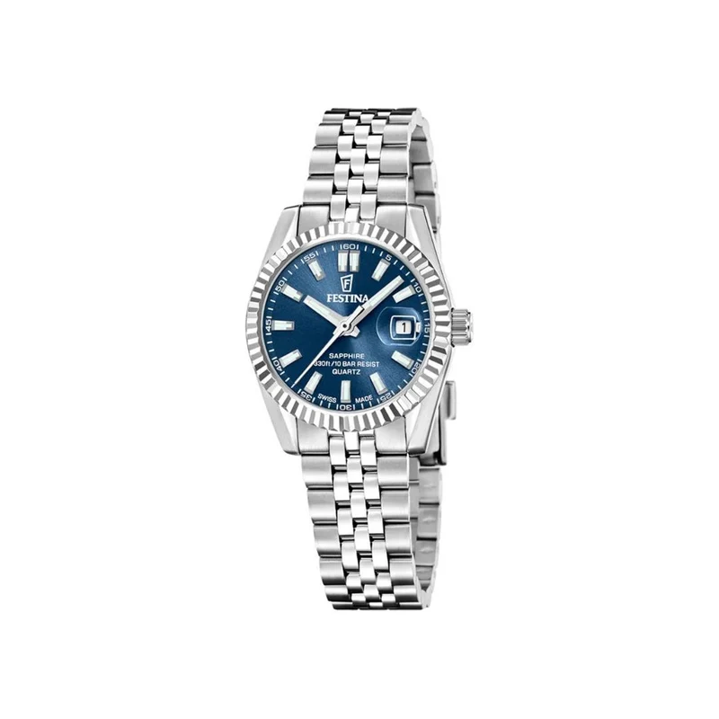 Festina - Swiss Made Classic m. blå urskive, 29 mm - 20087/4