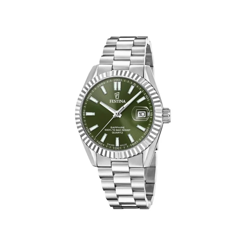 Festina - Swiss Made Classic m. grøn urskive, 40 mm - 20084/C