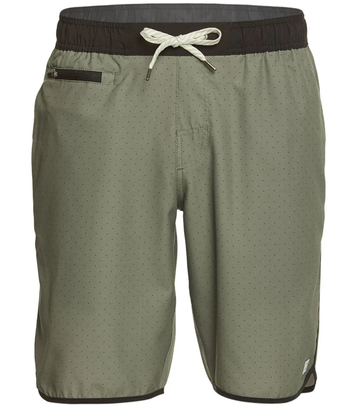 Vuori Men's Banks Micro Dot Yoga Shorts Army Micro Dot / M