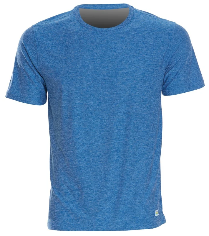 Vuori Men's Strato Tech Yoga Tee Ocean Heather / XL