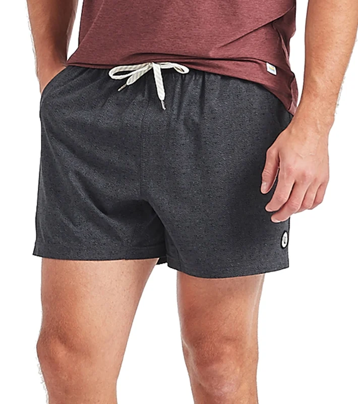Vuori Men's Kore 5" Yoga Shorts Charcoal Twill Texture / XL