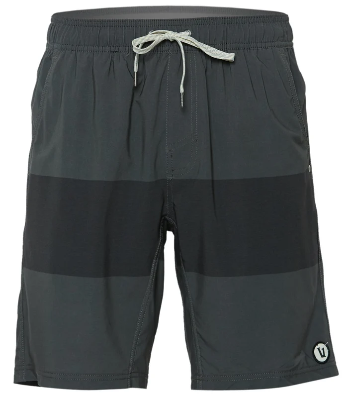 Vuori Men's Kore Yoga Shorts Charcoal Texture Block / XL