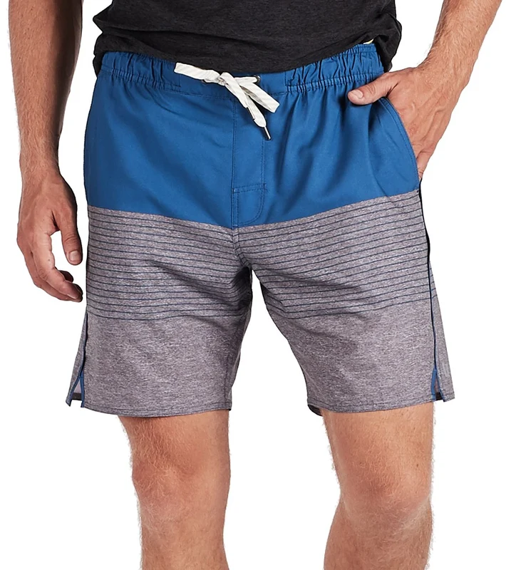 Vuori Men's Trail Yoga Shorts Sea Stripe / S