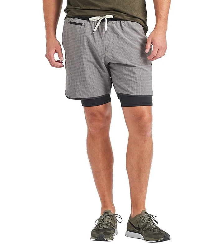 Vuori Men's Stockton Shorts Grey Linen Texture / M
