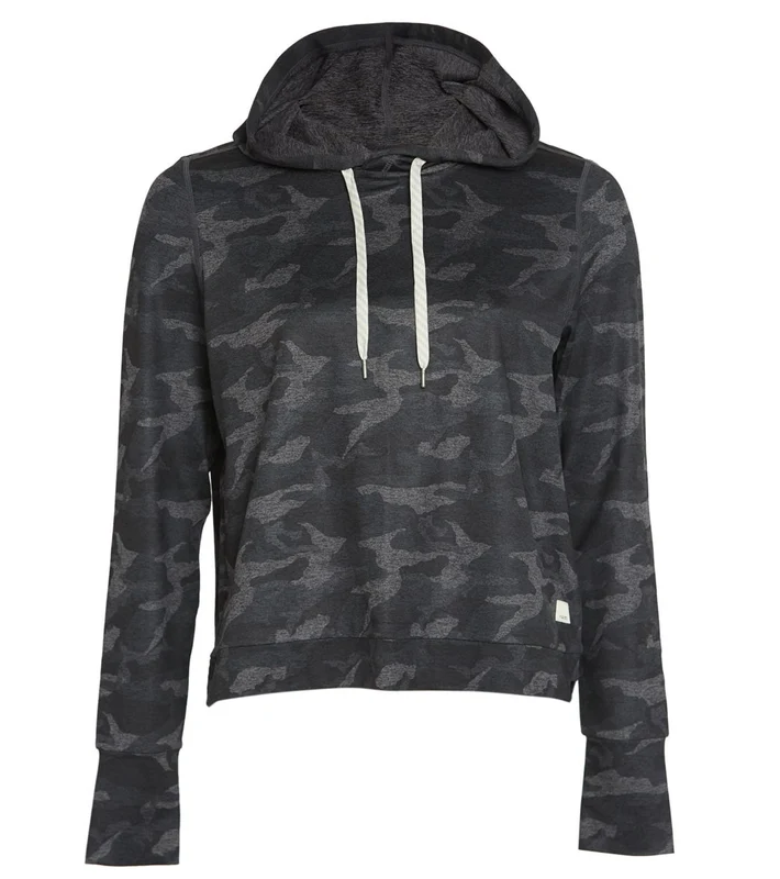 Vuori Halo Essential Hoodie Black Camo / XS