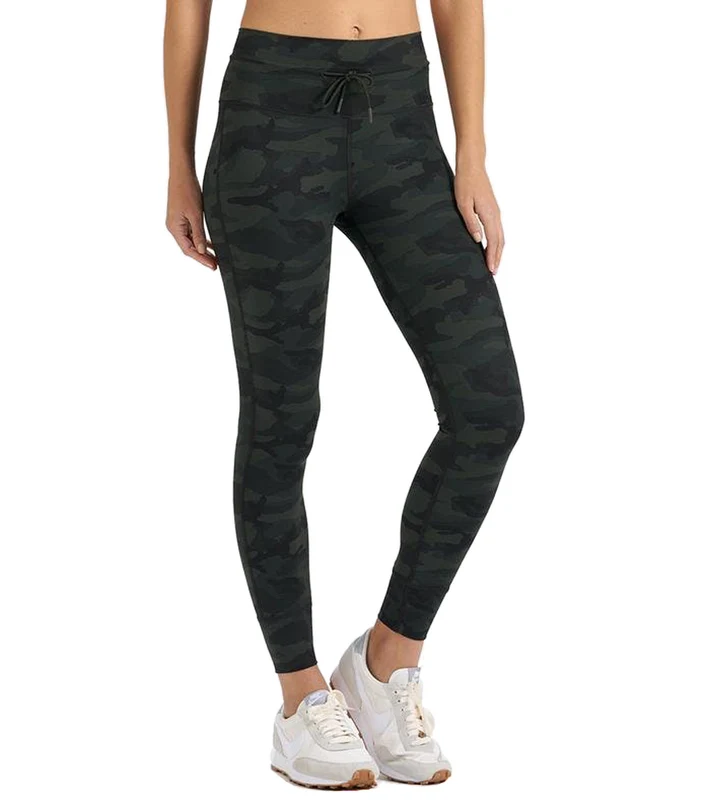 Vuori Daily Yoga Leggings Clay Big Flower / M