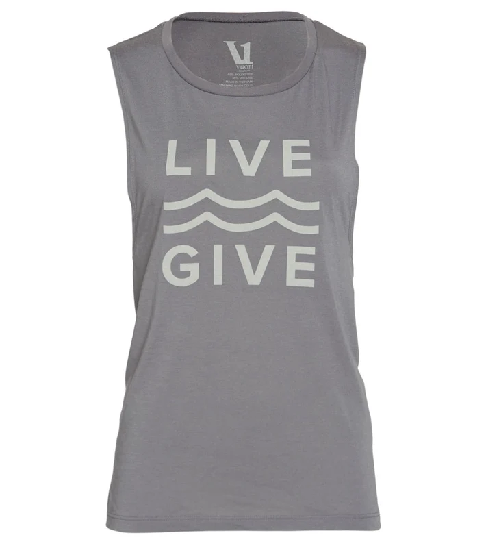Vuori Live Give Yoga Tank Storm / XS