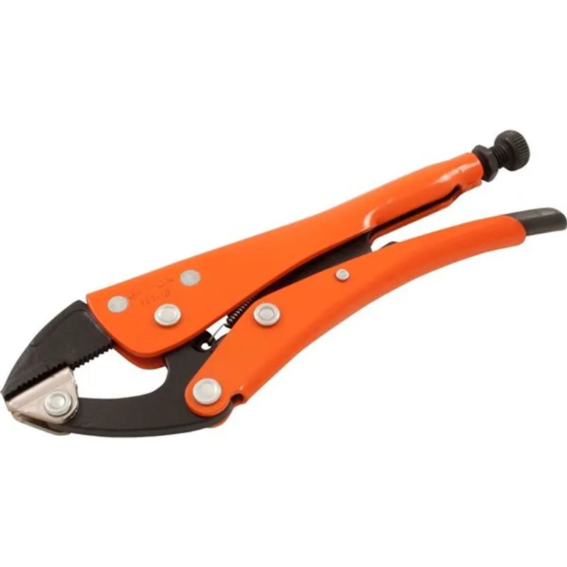 Grip-on 10-in Welding Curved Jaw Locking Pliers with Parallel Jaw