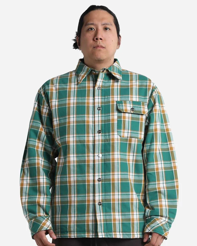 Shaka Wear SHPJK Unisex Plaid Jacket 2.0 - Green Green-Dark Brown-Light / Adult S