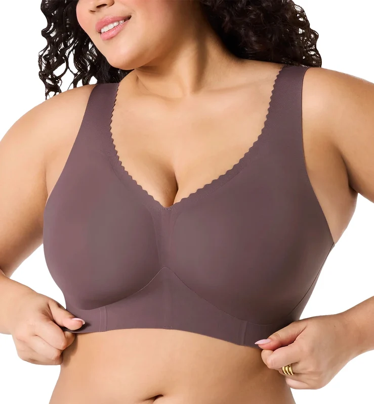 Evelyn & Bobbie EVELYN Deep V-Neck Bralette (1834) - Thistle 3XL
