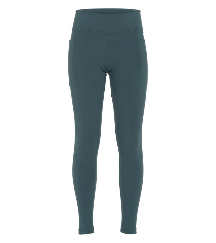 Everyday Yoga Girl Uphold Solid High Waisted Leggings With Pockets Eucalyptus Grey / X-Small