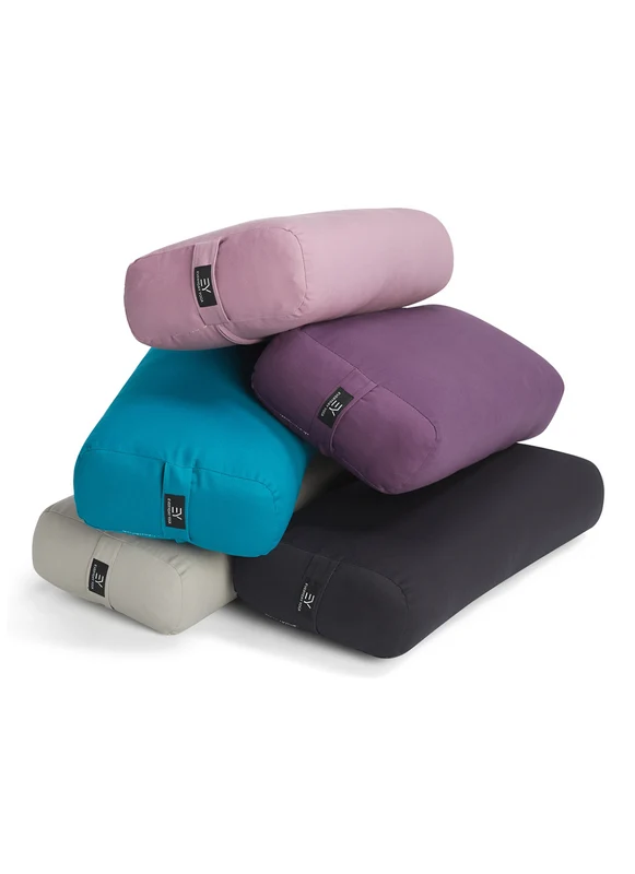 Everyday Yoga High Impact Cotton Rectangular Yoga Bolster Peacock