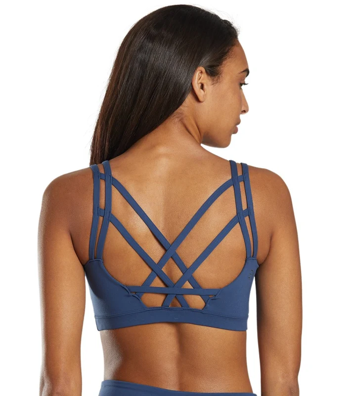 Everyday Yoga Strappy Back Sports Bra True Navy / Large