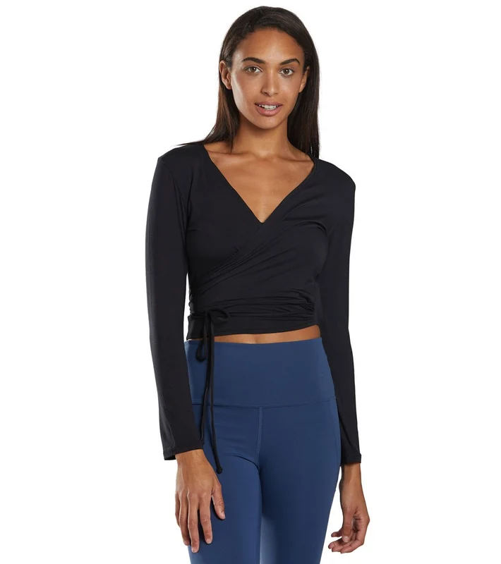 Everyday Yoga Layering Crop Wrap Black / Large