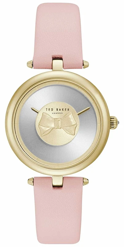 Ted Baker Womens Andrea Gold Bow Dial Pink Leather Strap TE15199001
