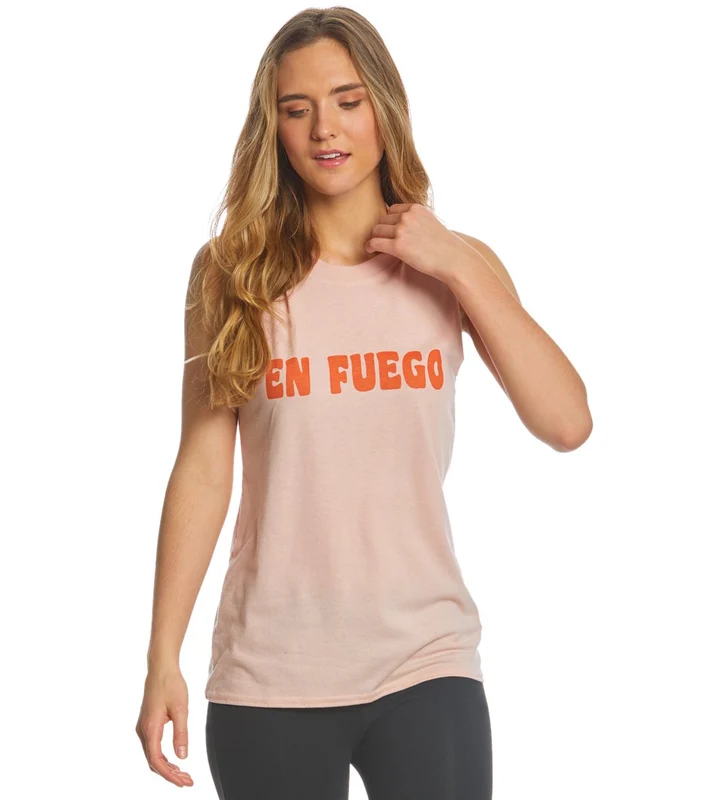 Sub_Urban Riot En Fuego Muscle Tee Blush / L