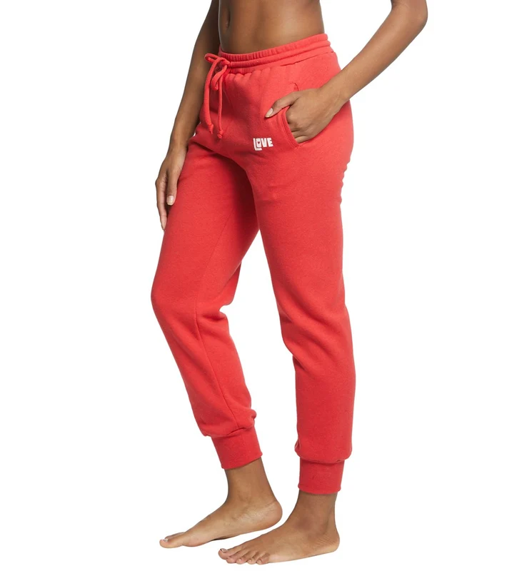 Sub_Urban Riot Love Heart Sweatpant Joggers Cherry / S