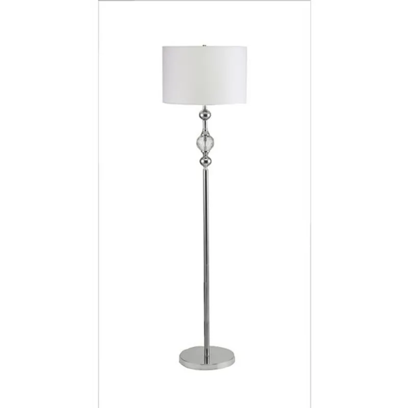 ORE International Leona 62.5-in Chrome Standard Floor Lamp
