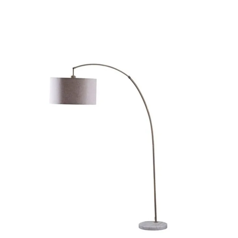 ORE International Bowery 86-in Antique Gold Arc Floor Lamp