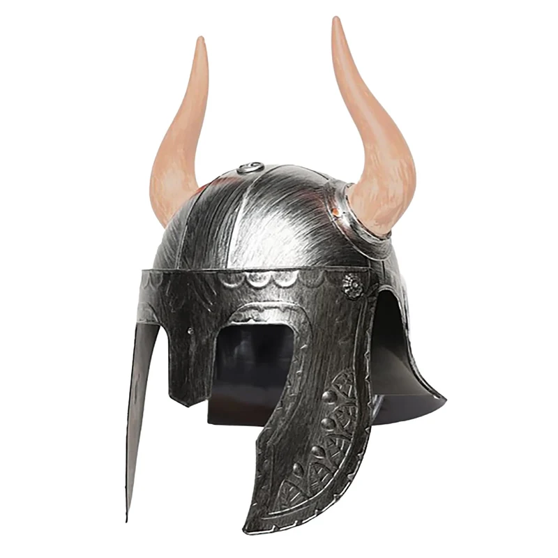 Silver Horn Helmet Adult Costume Accessory | One Size