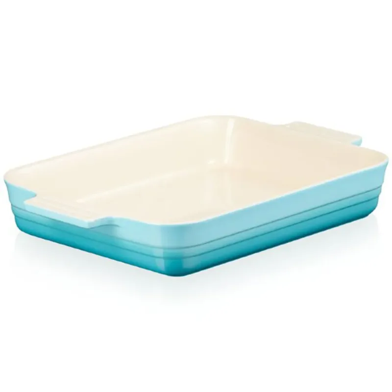 Travessa Retangular Le Creuset 32 CM Clássica Azul Caribe - 02.19.0405170