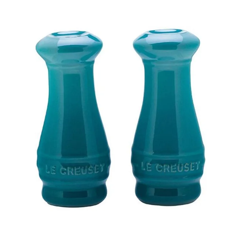 Conjunto Saleiro e Pimenteiro 110ml Cerâmica Azul Caribe