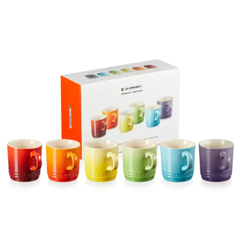 Kit 6 Canecas Le Creuset 200 ML London Gift Collection - 02.19.1222SET