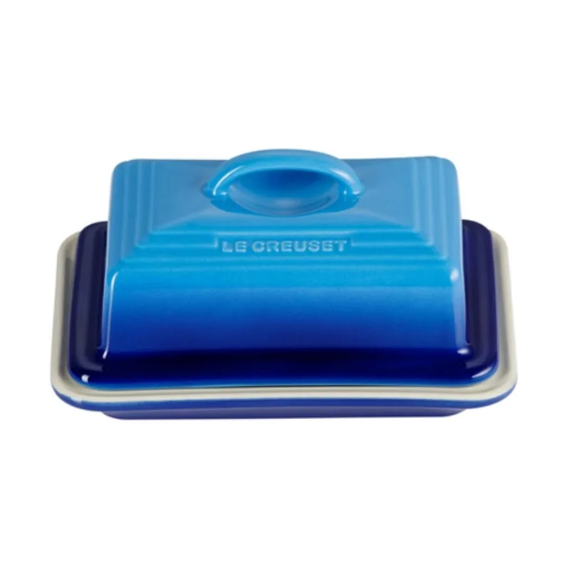 MANTEIGUEIRA ESTILO EUROPEU 17,5CM LE CREUSET EM CERÂMICA AZURE BLUE 70837172200000