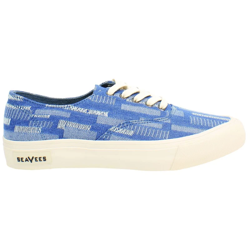 Seavees Legend Embroidery Womens Blue Plimsolls 3
