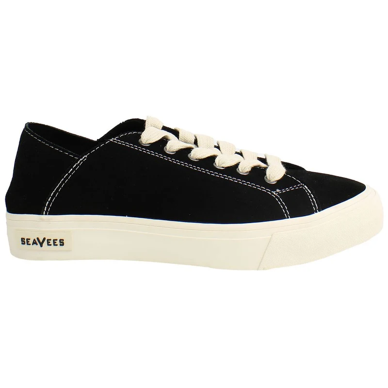 Seavees Sausalito Womens Black Plimsolls 9