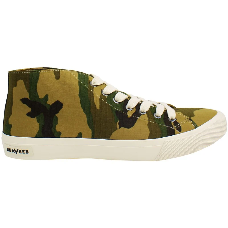 Seavees California Special Ripstop Mens Green Plimsolls 8