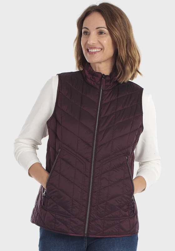 Padded Waistcoat - Purple Mulberry Purple Mulberry / XL