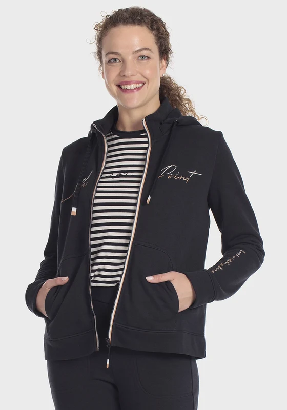 Embroidered Sports Jacket - Navy Blue Navy / S