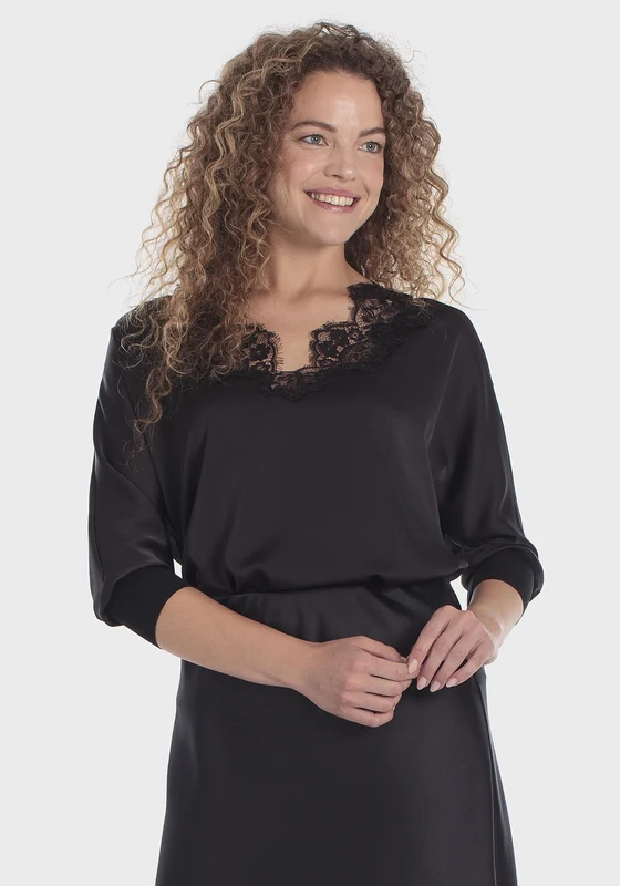 Lace Top - Black Black / XL