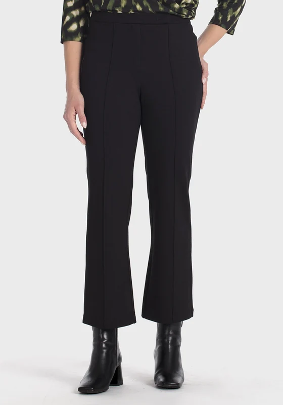Flare Ponte Di Roma Trousers - Black Black / S