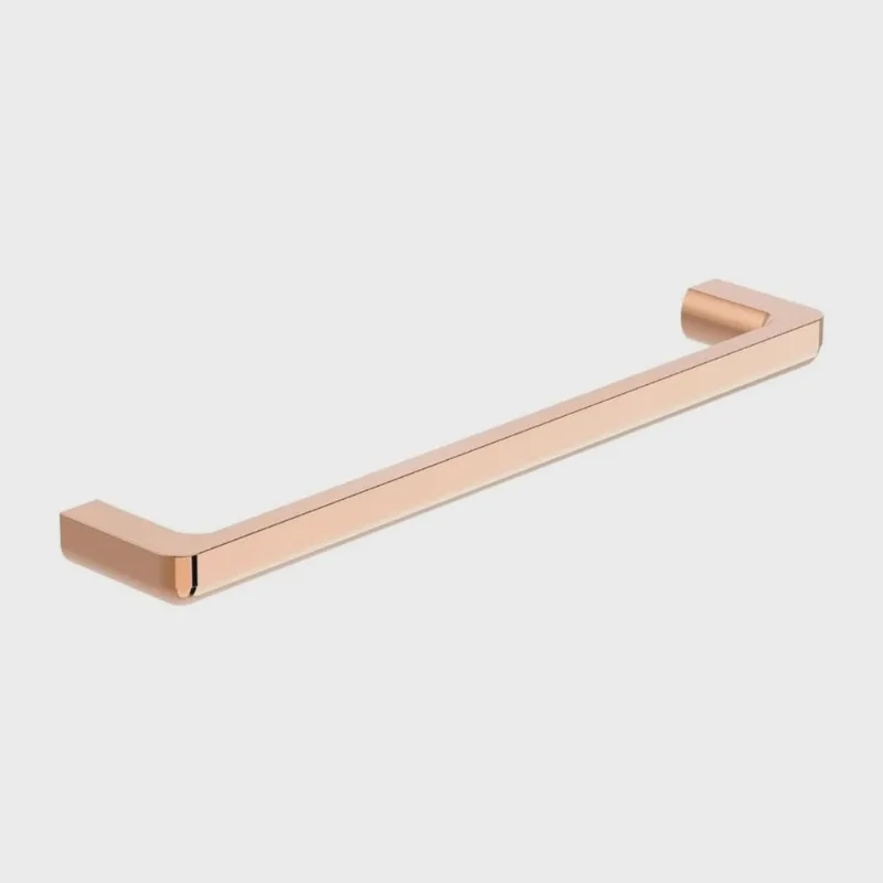 Toalheiro de Barra 450 Mm Tempo Design Sofisticado Rosé Gold