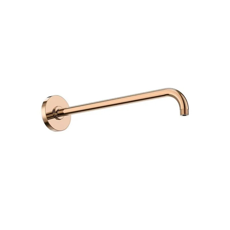 Braço Para Chuveiro De Parede Redondo 40 Cm Raindream Roca Rose Gold