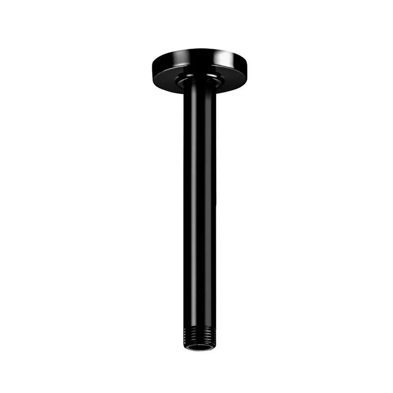 Braço Para Chuveiro De Teto Redondo 20cm Raindream Roca Black Black
