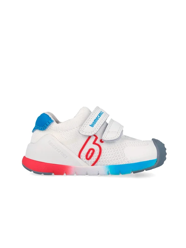 BIOMECANICS Sneaker Con Strappo Bambino - 262137 Blanco/Rojo 23
