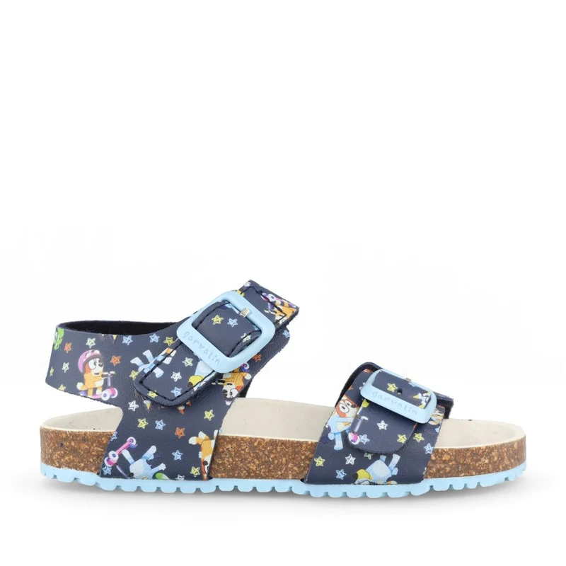 Boys 262871-a008 Double Strap Sandal In Navy 24 / NAVY